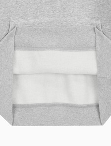 Buy 남녀공용 커브드로고 후디 in color LIGHT GREY HEATHER