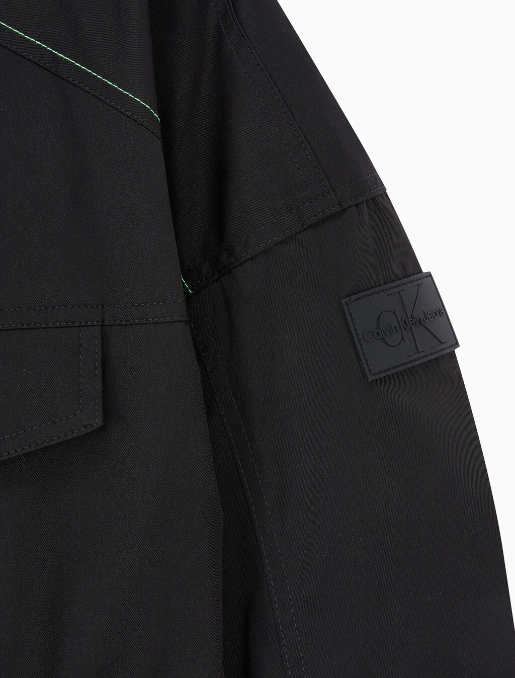 Buy 남성 리트렉터블 후드 필드 자켓 in color CK BLACK