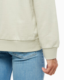 Buy 남성 롱슬리브 스텐실로고 테리 크루넥 스웻셔츠 in color BEIGE