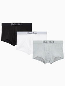 Buy 남성 CK 리이미진드 헤리티지 3PK 드로즈 in color BLACKGREY HEATHERWHITE
