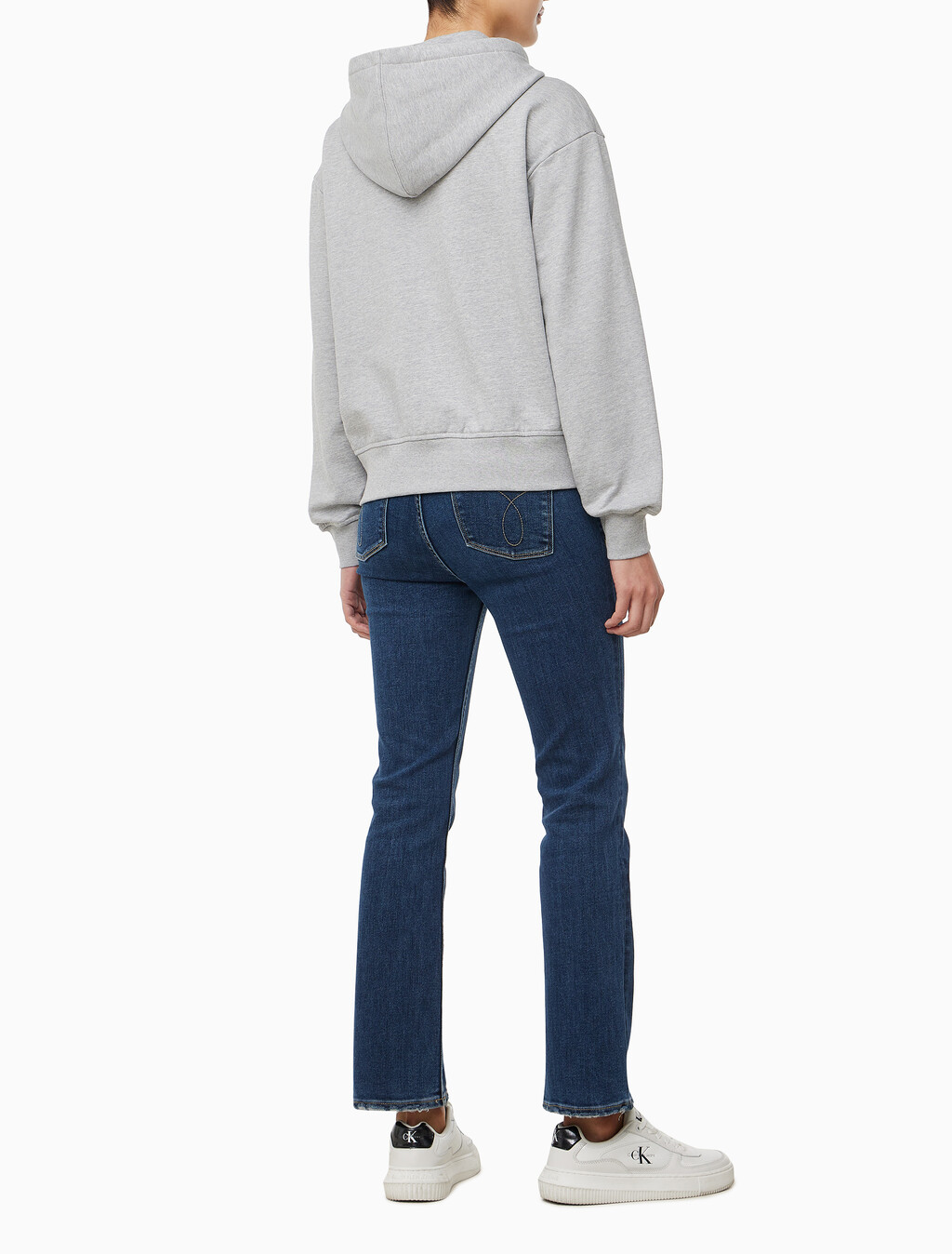 Buy 여성 모노로고 프렌치테리 풀집 후디 in color HEROIC GREY HEATHER