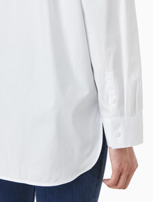 Buy 여성 포플린 릴렉스드 핏 셔츠 in color BRILLIANT WHITE