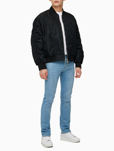 Buy 남성 리버서블 퀼팅 봄버 자켓 in color CK BLACK