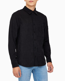 Buy 남성 레귤러핏 코듀로이 셔츠 in color CK BLACK