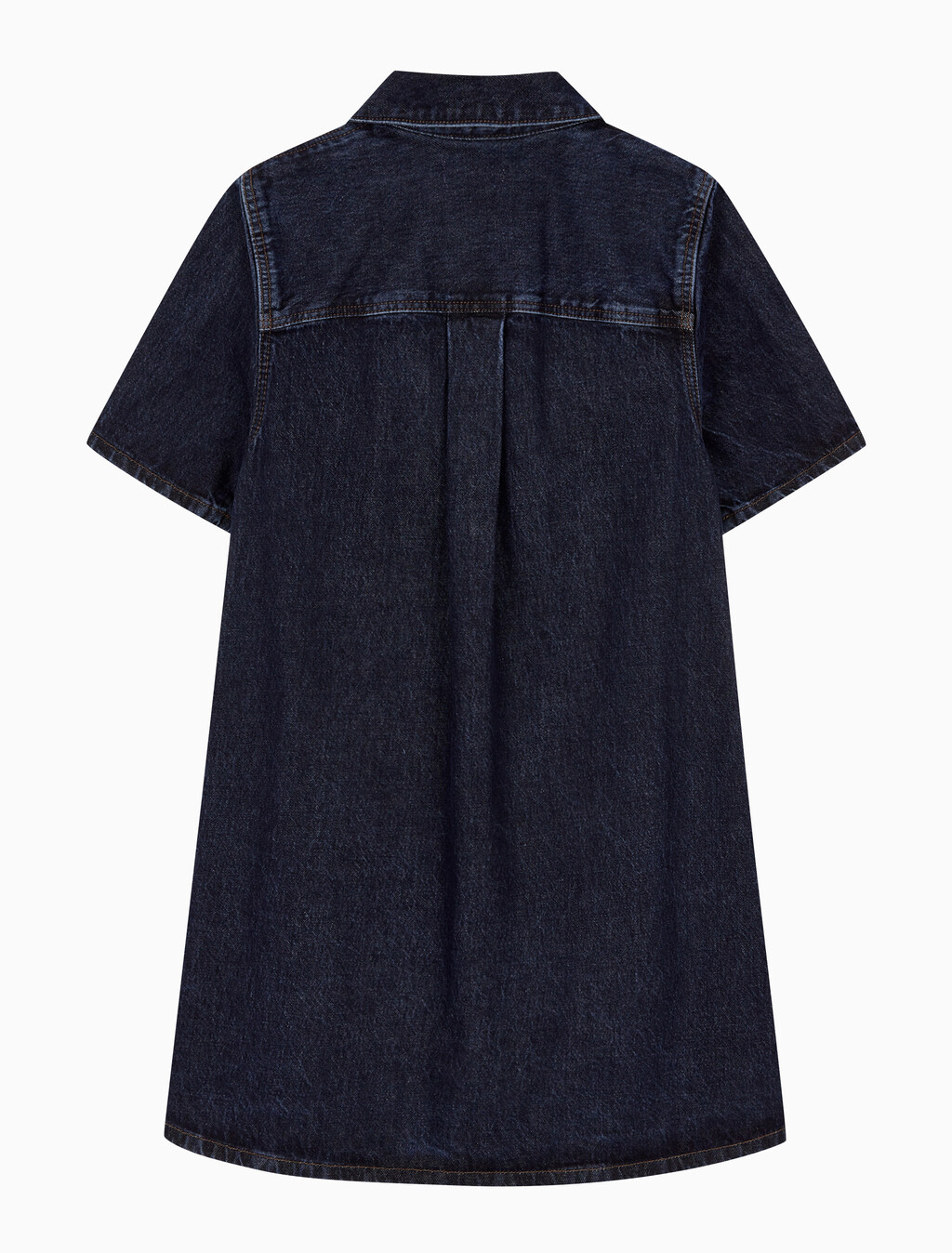 Buy 여성 팝오버 데님 드레스 in color DARK CK BLUE