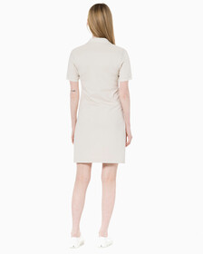 Buy 여성 CK 로고 폴로 반팔 원피스 in color BLUR FLORAL_BLACK