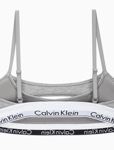 Buy 여성 모던코튼 디컨스트럭티드 AF 브라렛 in color GREY HEATHER