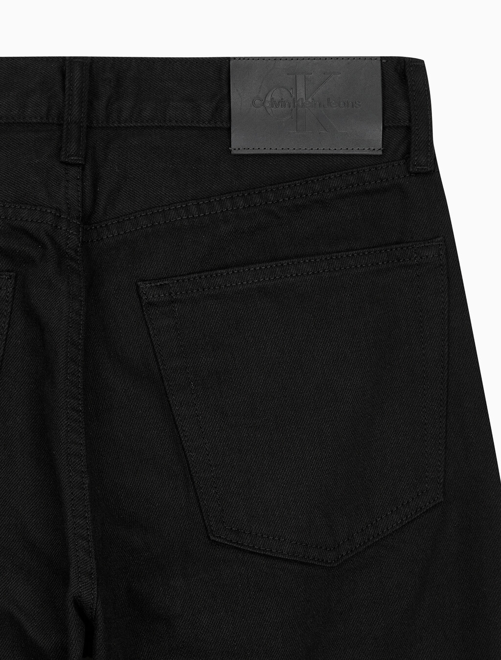 Buy 남성 스탠다드 스트레이트핏 블랙 데님 in color WASHED BLACK LOGO LACE