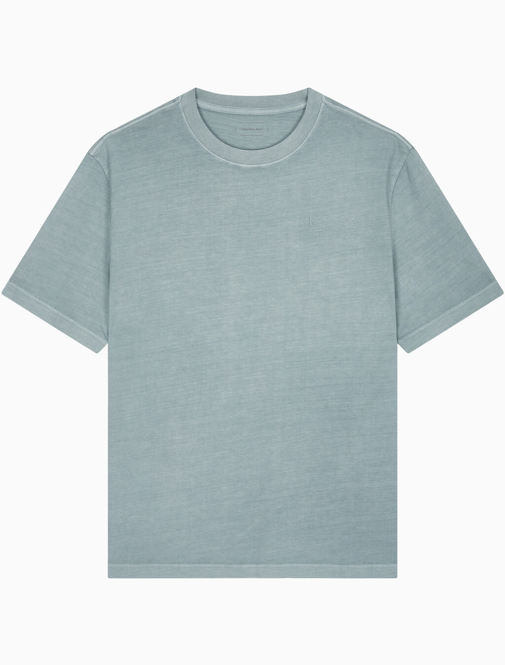 Buy 남성 오버핏 빈티지 워시 프린트 반팔 티셔츠 in color BLUE