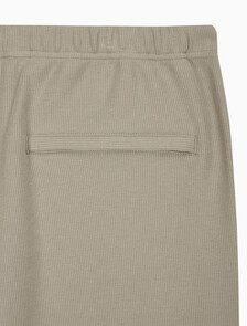 Buy 남성 더블 니트 립 로고 조거 팬츠 in color VINTAGE KHAKI