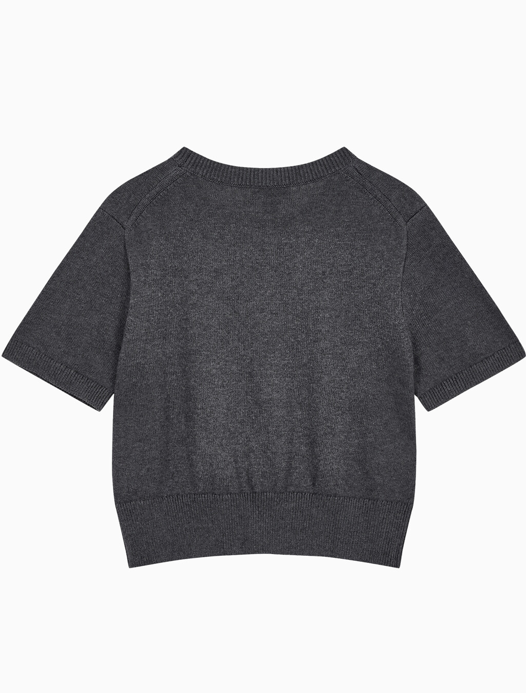 Buy 여성 청키 코튼 그래픽 풀오버 in color CHARCOAL HEATHER