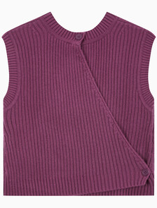 Buy 여성 캐시미어 백 디테일 탱크 in color AMARANTH 