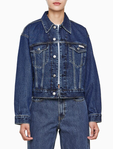 Buy 여성 90'S 히어로 트러커 자켓 in color DARK BLUE