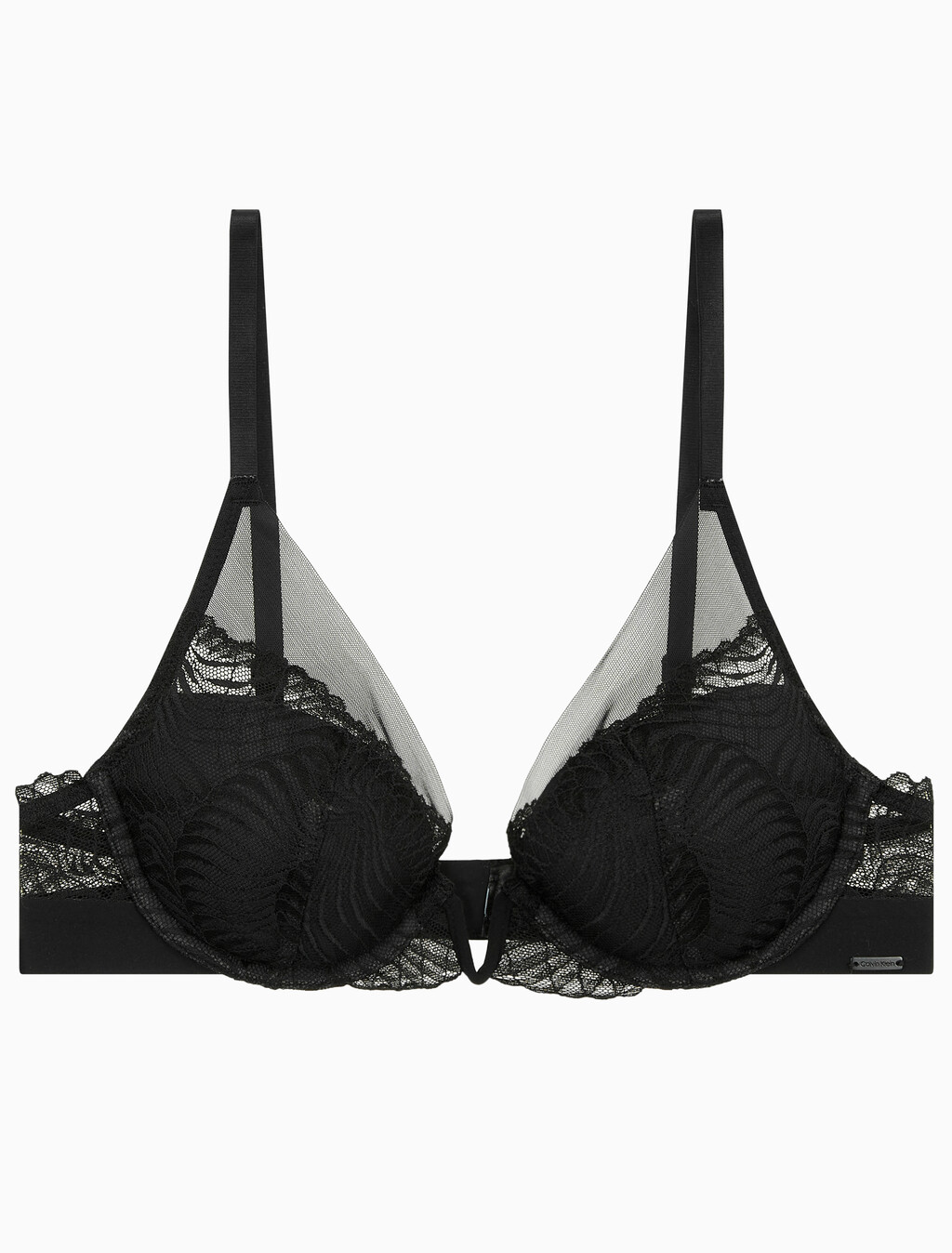 Buy 여성 CK 블랙 지오 레이스 AF 플런지 브라 in color BLACK