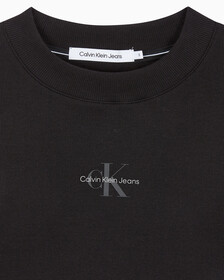 Buy 여성 롱슬리브 모노그램 베이비 티 in color CK BLACK