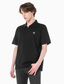 Buy 남성 릴렉스핏 피케 폴로 반팔 티셔츠 in color CK BLACK