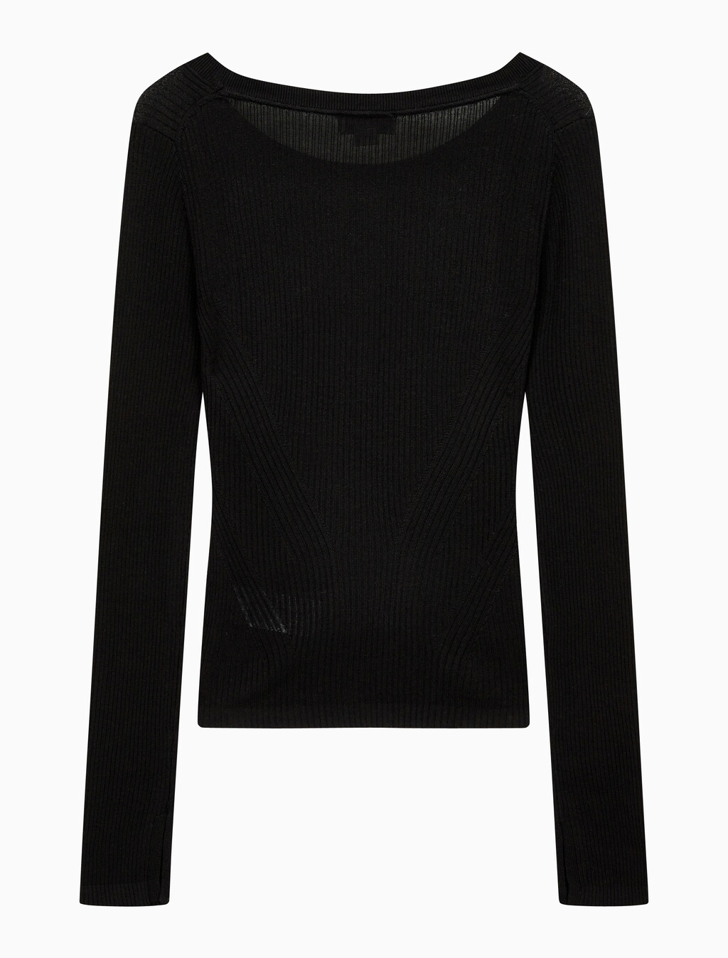 Buy 여성 슬림 크롭 니트 탑 in color CK BLACK