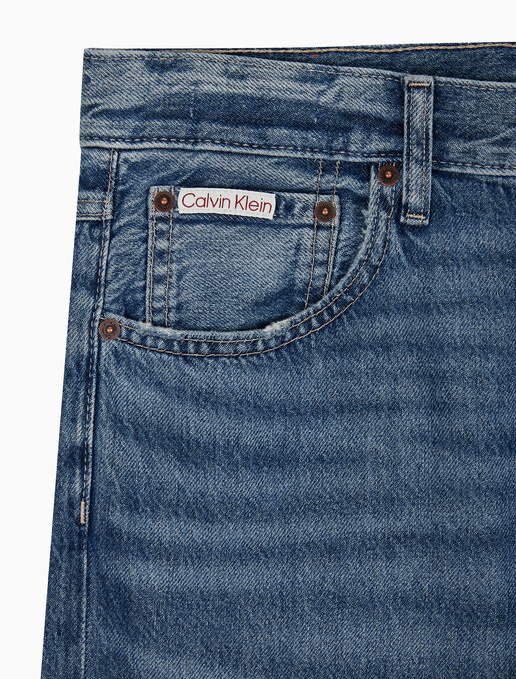 Buy 남성 90's 스트레이트핏 미드블루 라이트웨이트 데님 in color SHOCKWAVE