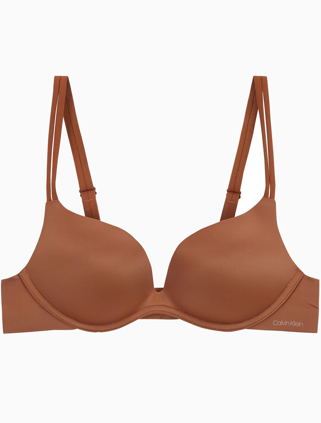 Buy 여성 캘빈클라인 리퀴드 터치 AF 푸쉬업 플런지 브라 in color BRASS BROWN