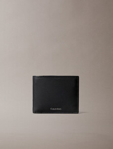 Buy 남성 포일 엠보스 빌 폴드 코인 지갑 in color BLACK