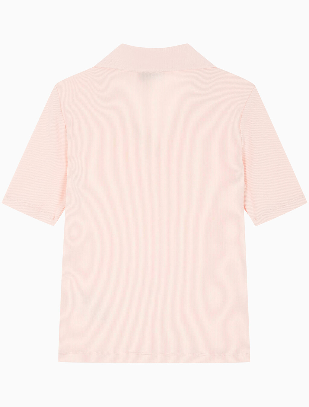 Buy 여성 슬림핏 브이넥 폴로 in color LIGHT PINK