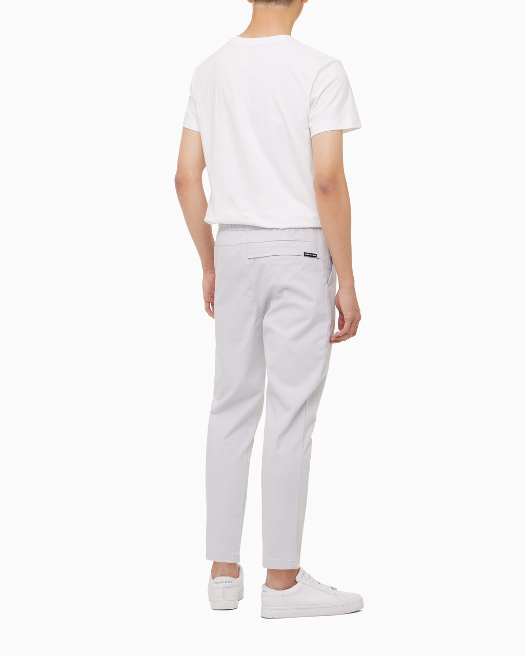 Buy 남성 슬림핏 드로코드 치노 팬츠 in color GHOST GREY