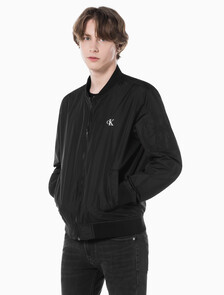 Buy 남성 나일론 봄버 자켓 in color CK BLACK