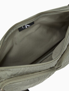 Buy 남성 CKJ 퀼티드 메신저 슬링백 in color KHAKI
