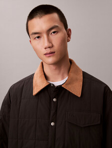 Buy 남성 패디드 나일론 셔츠 자켓 in color PIRATE BLACK