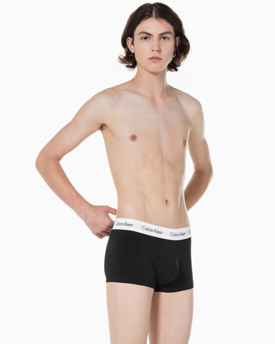 남성 코튼 스트레치 3PK 로우 라이즈 트렁크
