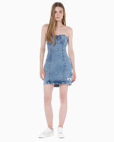 Buy 여성 코르셋 데님 드레스 in color 028A CHALKY BLU