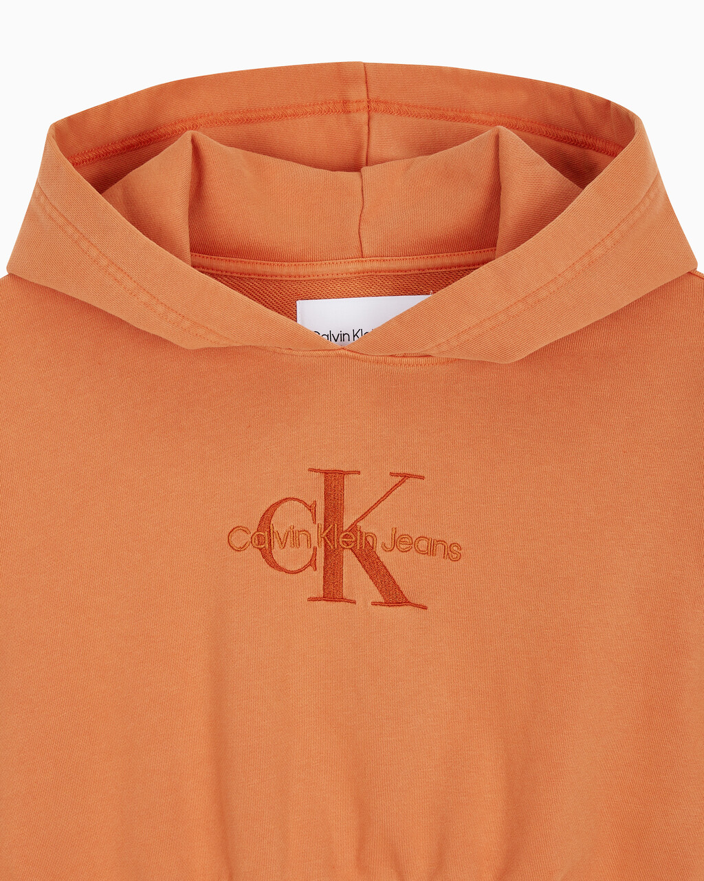 Buy 여성 미네랄 다이 모노로고 후디 in color ORANGE