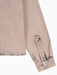 Buy 여성 슬림 데님 셔츠 in color MID BLUE BACK EMBRO