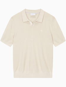 Buy 남성 엠브로이더리 로고 폴로 반팔 스웨터 in color BLUR FLORAL_BLACK