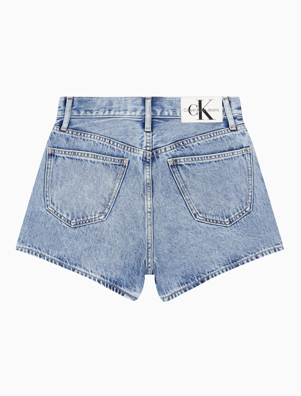 Buy 여성 하이라이즈 데님 쇼츠 in color CHALKY BLUE
