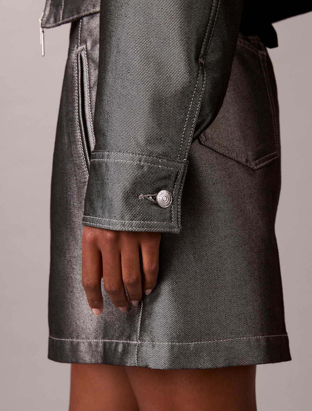 Buy 여성 데님 봄버 샤인 자켓 in color Denim Shine