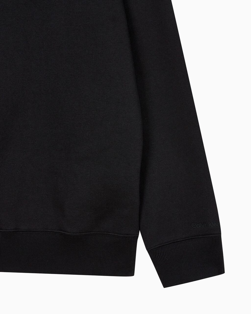 Buy 남성 레귤러핏 CK 뱃지 로고 기모 스웨트셔츠 in color CK BLACK
