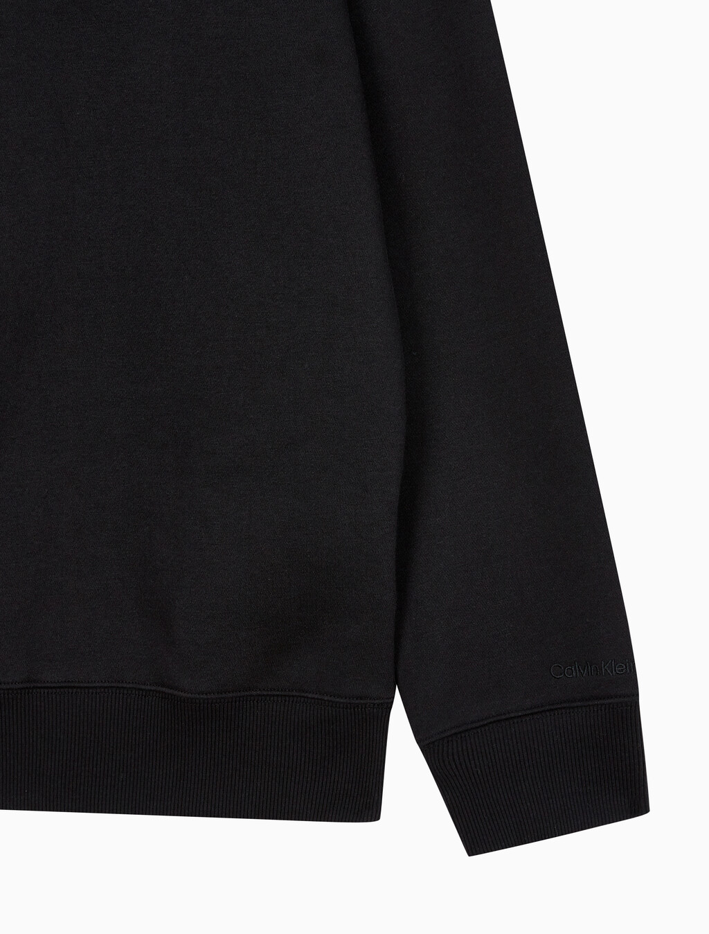 Buy 남성 레귤러핏 CK 뱃지 로고 기모 스웨트셔츠 in color CK BLACK