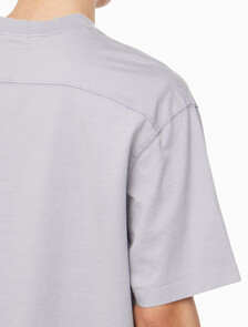 Buy 남성 릴렉스핏 저지 워시 반팔 티셔츠 in color LILAC GRAY