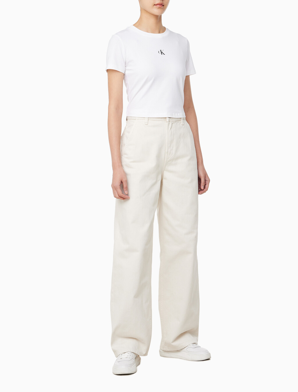 Buy 여성 배럴핏 트라우저 데님 in color SOFT BONE