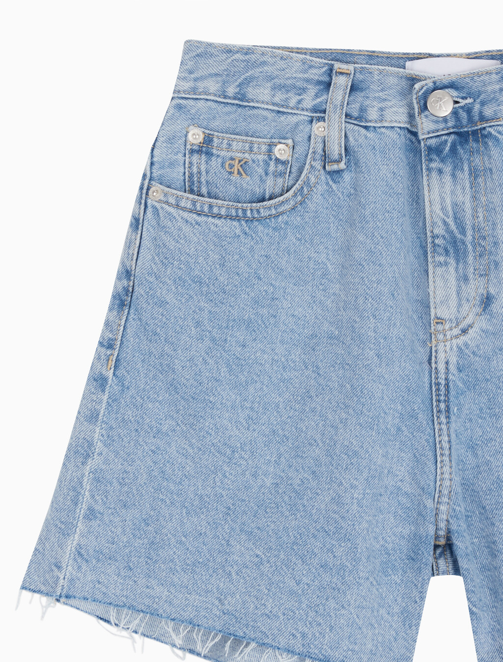 Buy 여성 맘핏 데님 쇼츠 in color CHALKY BLUE