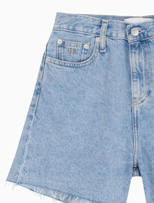 Buy 여성 맘핏 데님 쇼츠 in color CHALKY BLUE