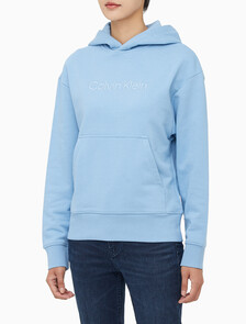 Buy 여성 릴렉스핏 스탠다드 로고 후디 in color GLACIER  LAKE