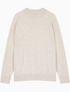 Buy 남성 릴렉스핏 알파카 울 니트 스웨터 in color LIGHT BEIGE