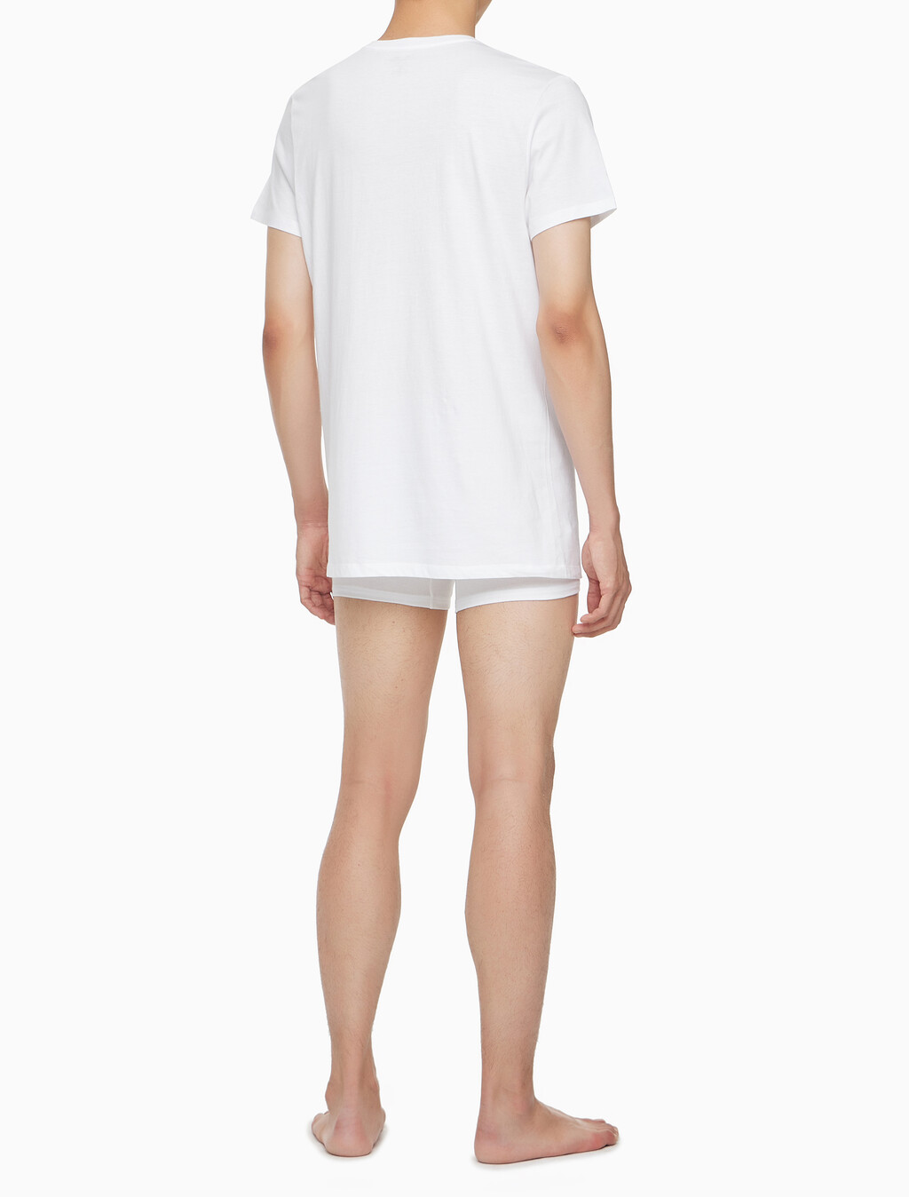 Buy 남성 코튼 클래식 브이넥 3PK in color WHITE