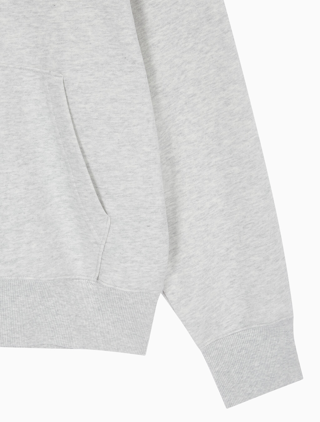 Buy 남녀공용 릴렉스핏 모노그램 백 로고 후디 in color LIGHT GREY