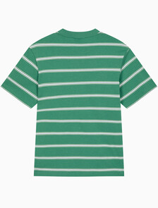 Buy 이지 스트라이프 크루넥 티 in color Wild Green