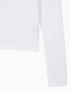 Buy 여성 L/S 아카이브 로고 크루넥 티셔츠 in color BRILLIANT WHITE