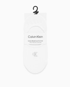 Buy 여성 콤드 코튼 로우컷 라이너 삭스 (블랙 1 PAIR) in color WHITE