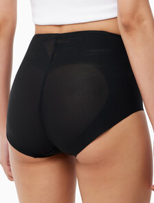 Buy 여성 스테이-풋 메쉬 메쉬 브리프 in color BLACK